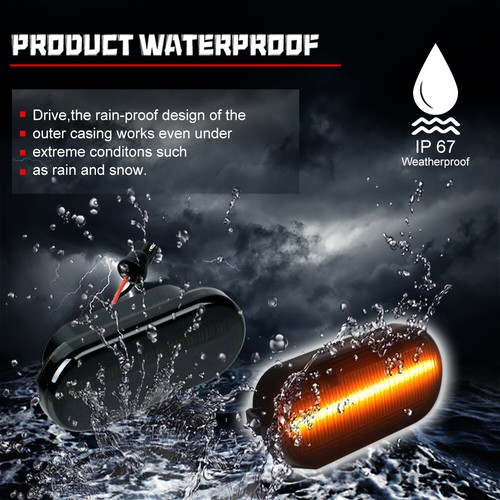 Turn Signal Light Smoked LED Side Marker For 2000-2003 VW MK4 GTI/R32 - Picture 6 of 15
