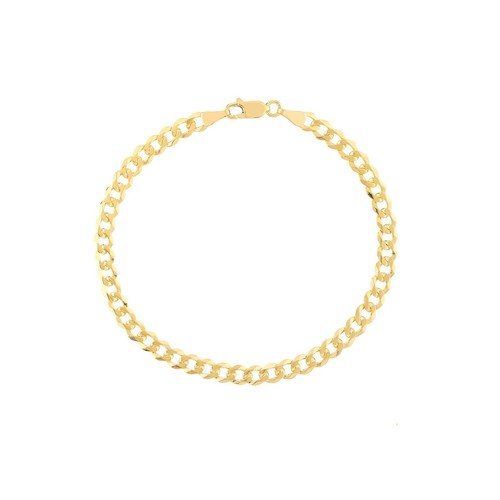 4.95mm Semi-Solid Miami Cuban Chain Necklace Real 14K Yellow Gold - Foto 2 di 3
