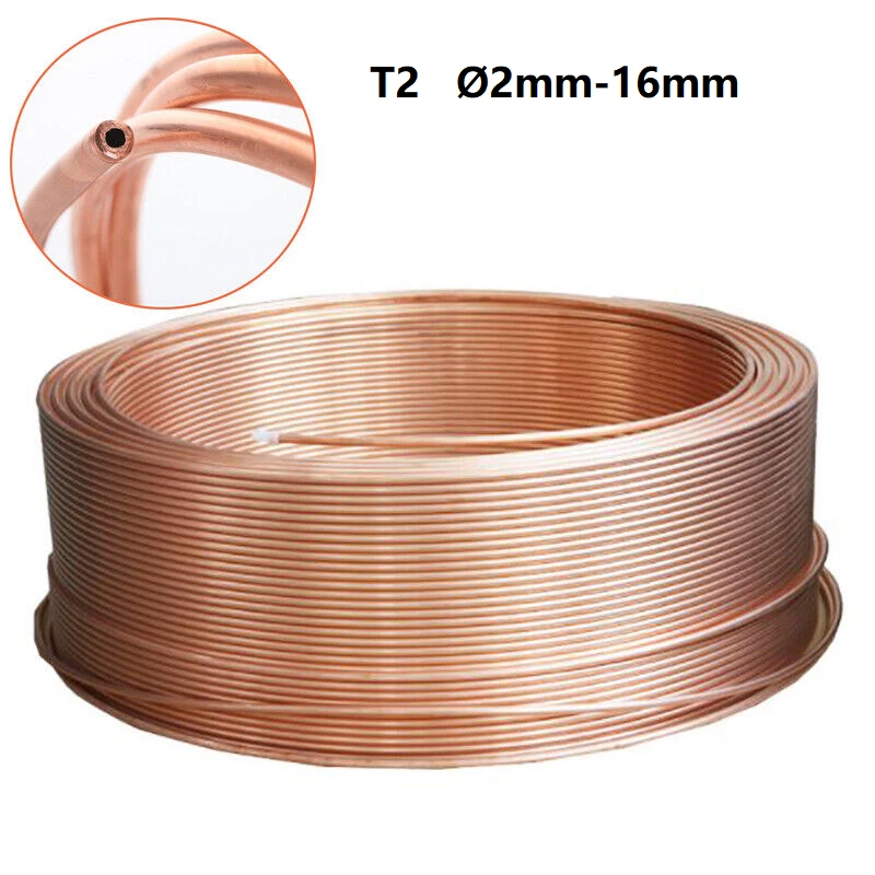 Copper Pipe Soft Copper Pipe Ø 2mm to 16mm Water Heating Gas Copper Pipe |  eBay