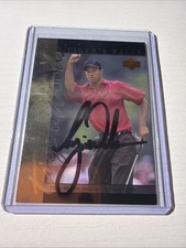 Tiger Woods Autographed Golfing Card COA