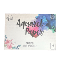 Aquarellblock Aquarellpapier Zeichenblock Din A4 300Gsm Fein Malblock 24 Blatt