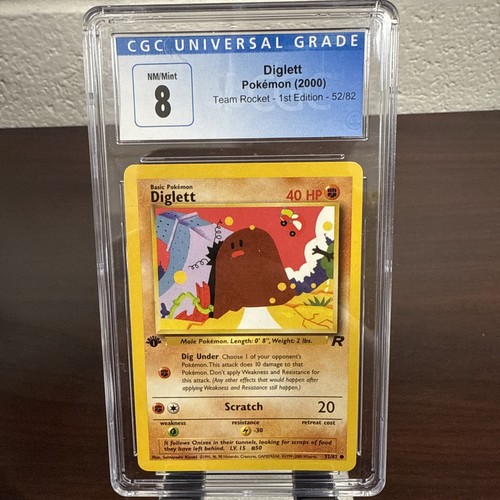 Diglett (1st Edition) graded CGC 8 for sale on eBay