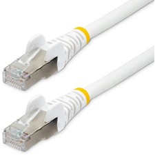 StarTech 25ft CAT6a Ethernet Cable, White Low...