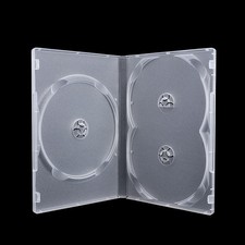Plastic CD Bags Portable Movie Box Clear Cover Disc CD DVD Cases with Hinged