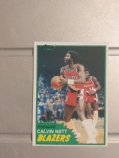 1981-82 Topps #W85 Calvin Natt BASKETBALL Portland Trail Blazers