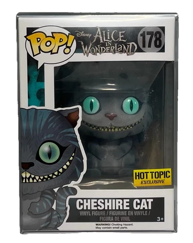 Funko Pop Cheshire Cat 178 Hot Topic Alice In Wonderland w/protector *Read Desc