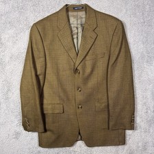 Ralph Lauren Blazer Mens 40R 100 Lambswool Woolmark 3 Button Houndstooth
