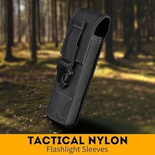 Tactical Flashlight Holster Case Bag Molle Tools Scissor Knife Organizer Pouches