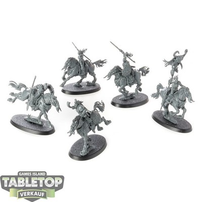 Slaves to Darkness - 5 Darkoath Fellriders - unbemalt