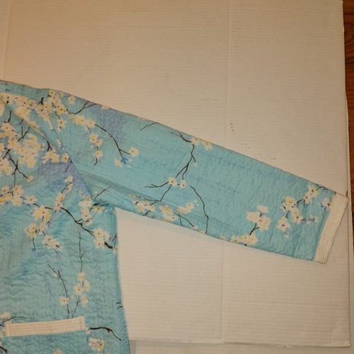Appleseed's Spring Blossom Blue Floral Jacket Women's L - Picture 6 of 17