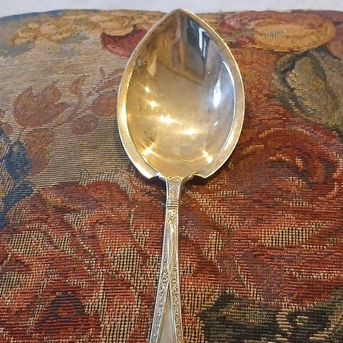 Gorham Sterling Silver Serving Spoon Engraved Sept 8, 1880 Antique 1850-1899