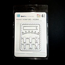 HOORAY POCKET SCRAP DIES Lifestyle Crafts Quickutz Project Life Cutting bb244