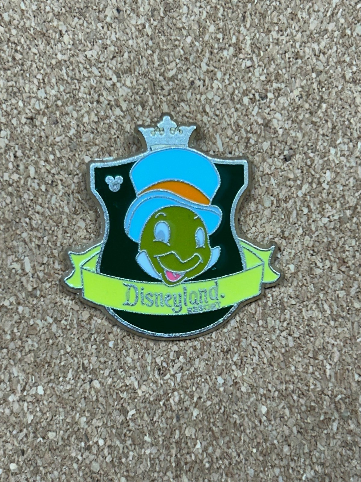 Jiminy Cricket Disneyland Crest Hidden Mickey