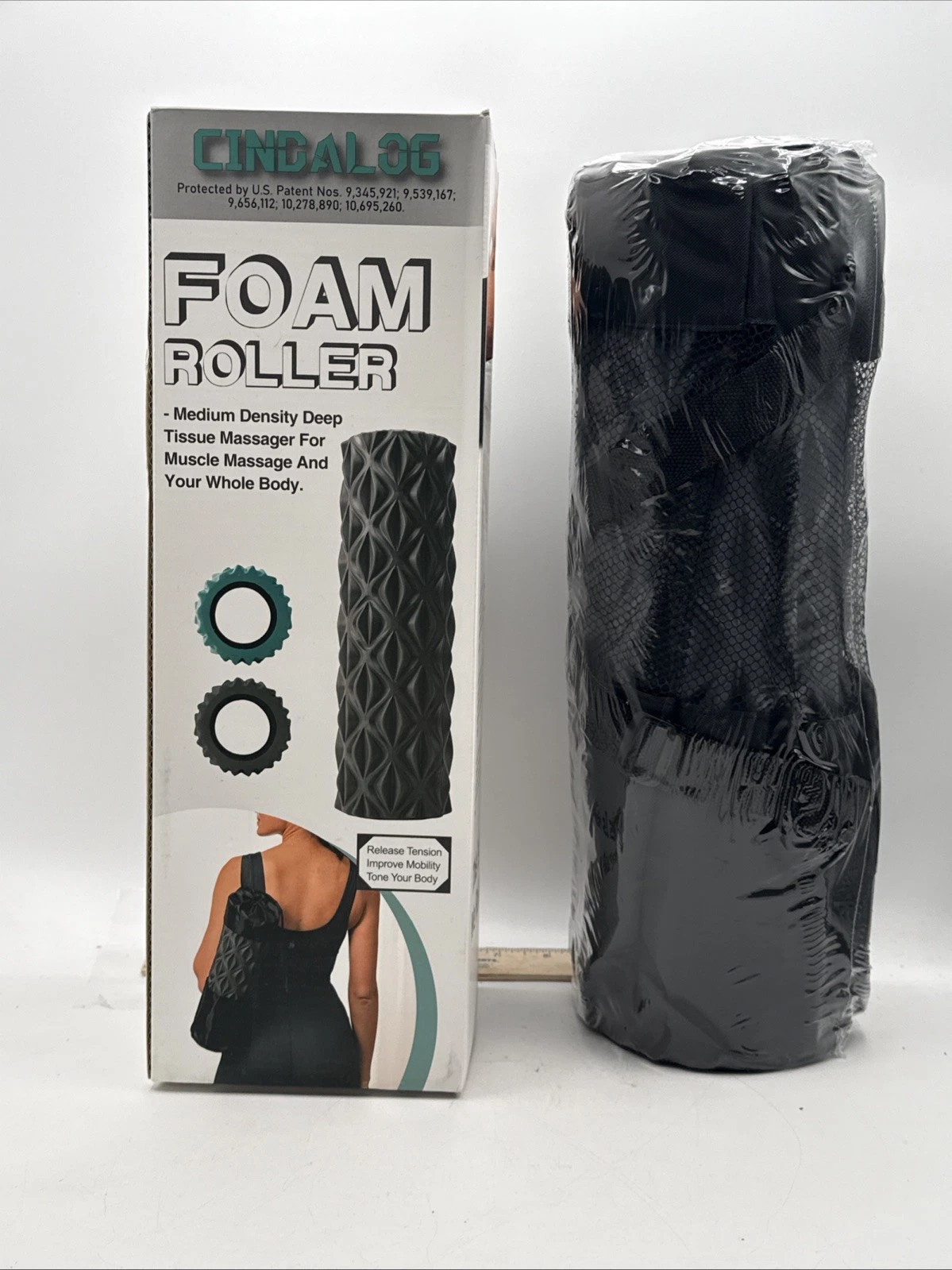 5 in 1 Foam Roller Set - Trigger Point Foam Back Roller, Muscle Roller Stick,...