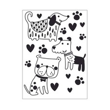 Darice Embossing Folder Dogs 1.5 oz (7.75 × ...