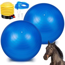 2 Pcs 25 Inch Large Horse Ball for Play Herding Horse Ball for Anti Burst Soc...