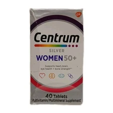 Centrum Silver - Multivitamins for Women 50+ - 40 Tablets | EXP 02/2025 |
