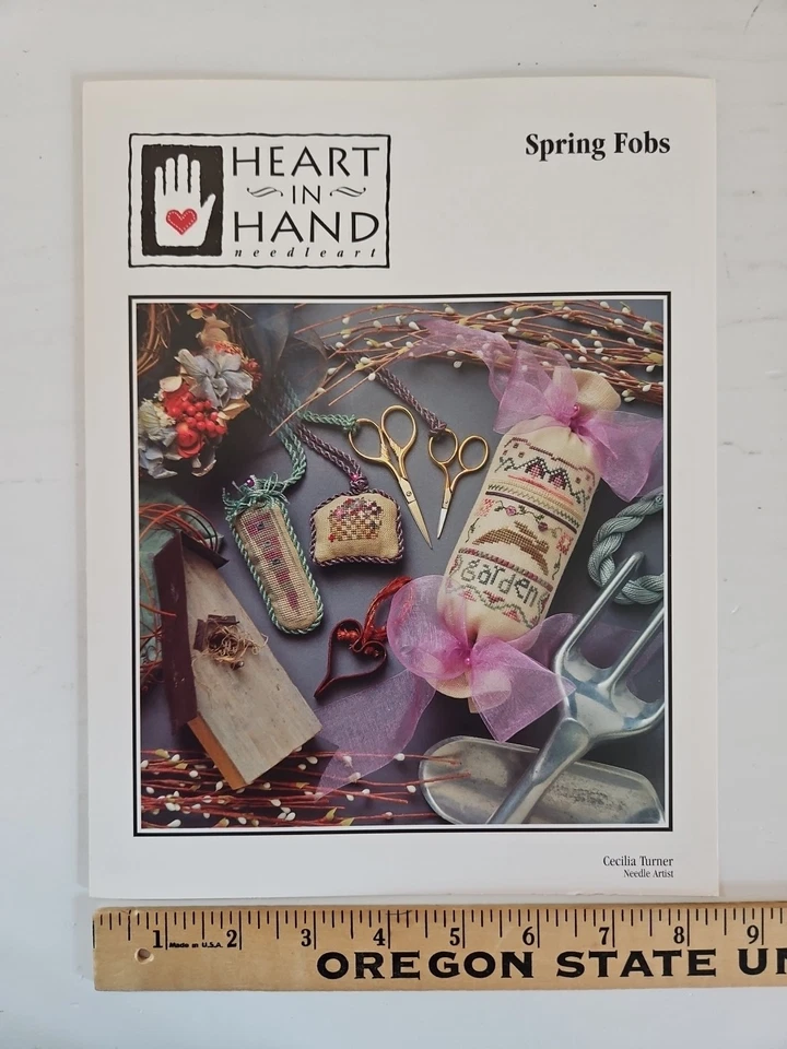 Heart In Hand SPRING FOBS Counted Cross Stitch Pattern by Cecilia Turner - Image 2 of 3
