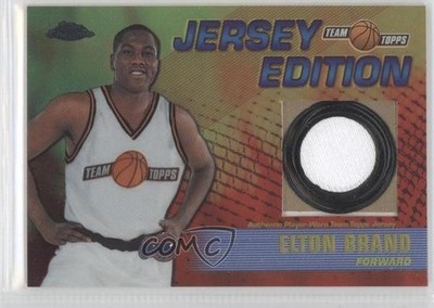 2001-02 Topps Chrome Team Topps Jersey Edition Elton Brand #TT-EB 0i0