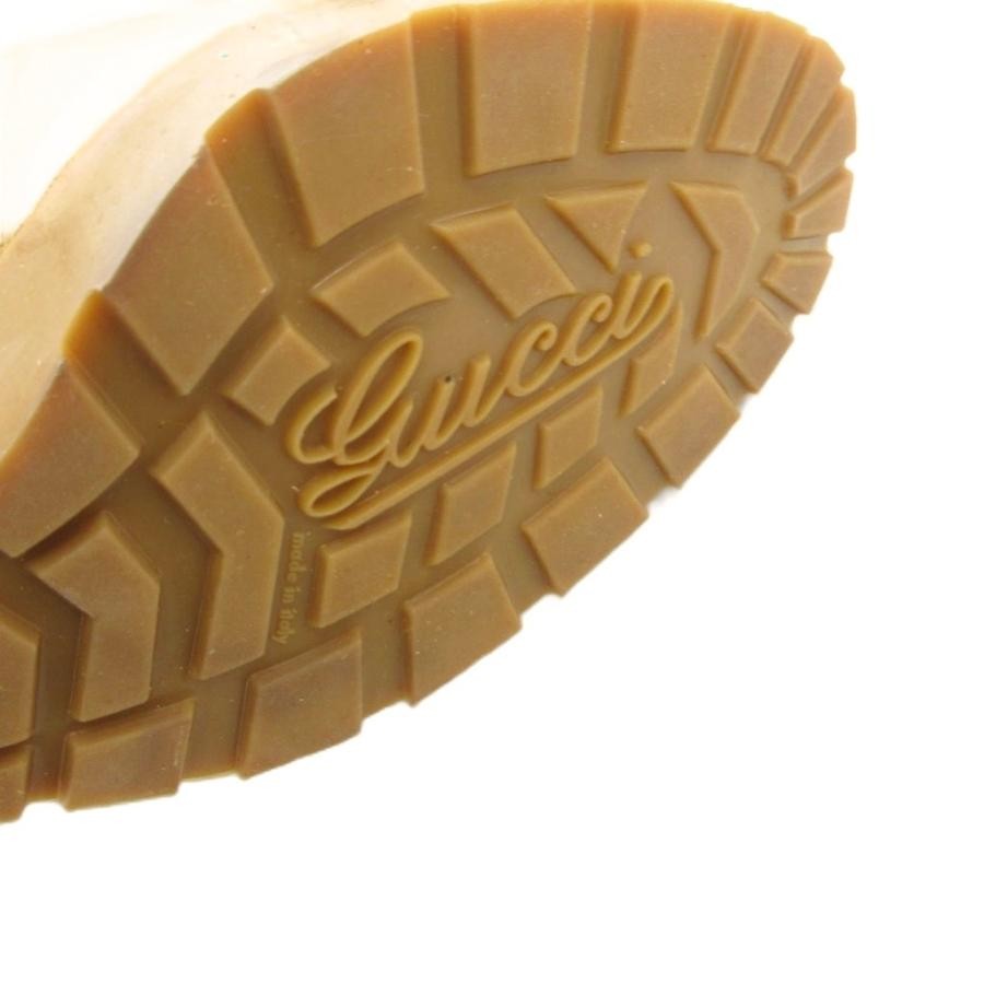 GUCCI Women's Long Wedge Sole Suede Boots Size:36/JP:23 Mustard 141190K Authen thumbnail 7