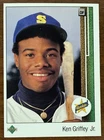 1989 UPPER DECK KEN GRIFFEY JR ROOKIE RC BASEBALL CARD #1 READ DESC