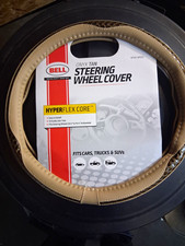 Onyx Tan Steering Wheel Cover Carbon Fiber Breathable Microfiber Leather