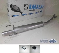 Imasaf Auspuff Mitteltopf + Anbauteile für Opel Combo 1.4 + 16V + 1.6 2001-