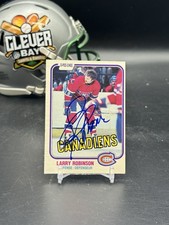 Larry Robinson Autographed Signed 1981 O-Pee-Chee #179 CAN IP Auto No COA (JDD)