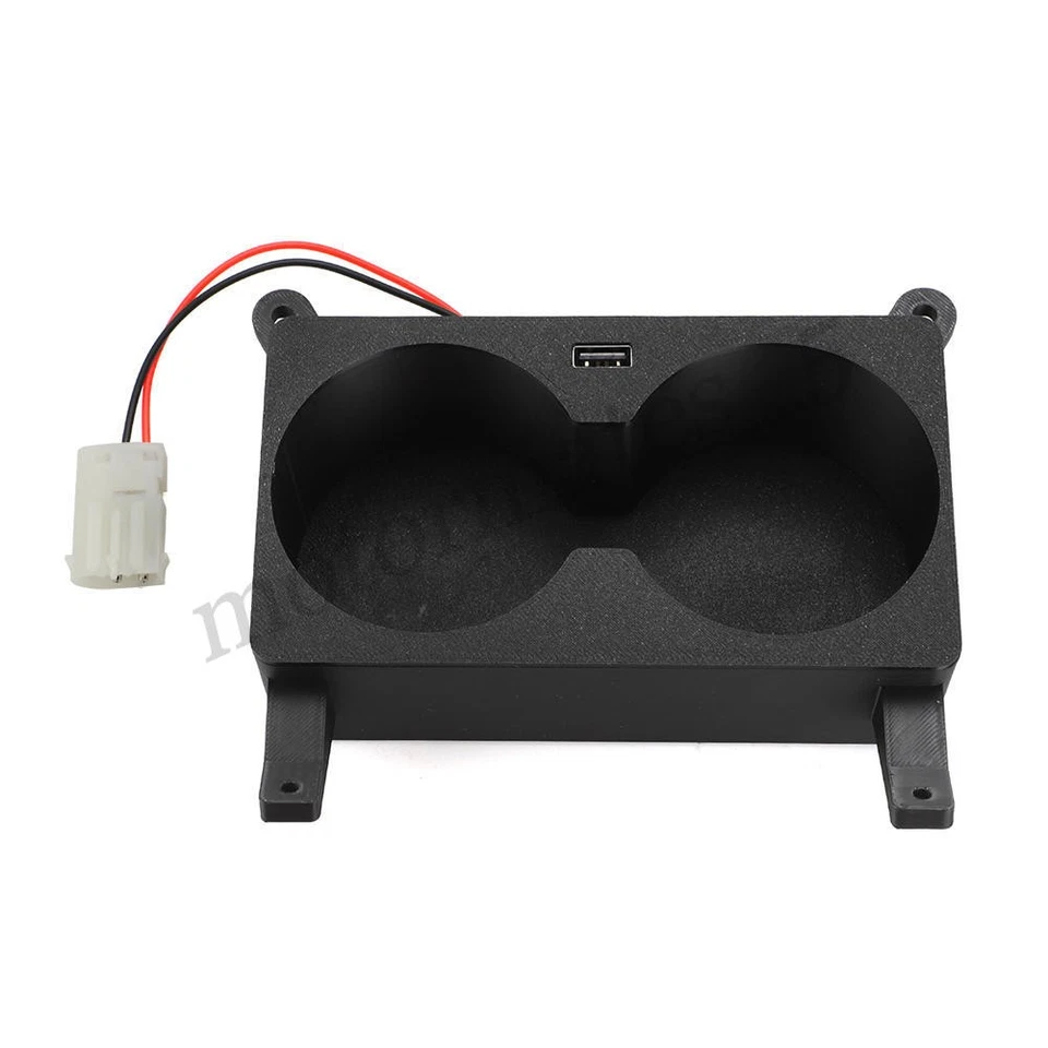 For BMW E38 7-Series Cup Holders w/ 24W USB Charger 740i 740iL 750iL 1995-01 NEW Foto 2 de 4