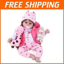 Handcrafted Reborn Doll with Magnetic Pacifier and Bottle