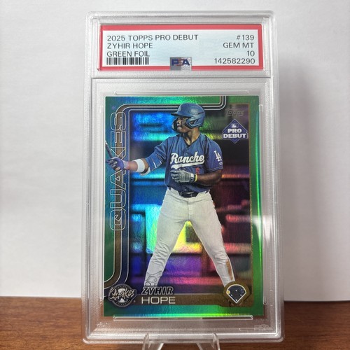 Psa 10 2025 Pro Debut Zhyir Hope Green Foil /99