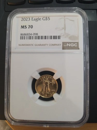2023 $5 American Gold Eagle 1/10 oz NGC MS70 Gold Coin