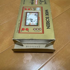 Game & Watch Mickey Mouse W/Box Manual Nintendo Rare Retro Collectible Good Used