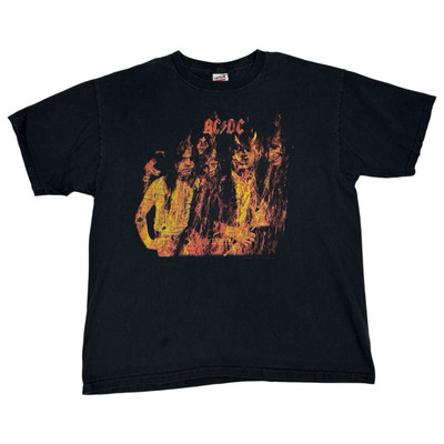 ACDC Highway To Hell 2008 Tour Anvil Band Tee Rock Concert Black T Shirt XL