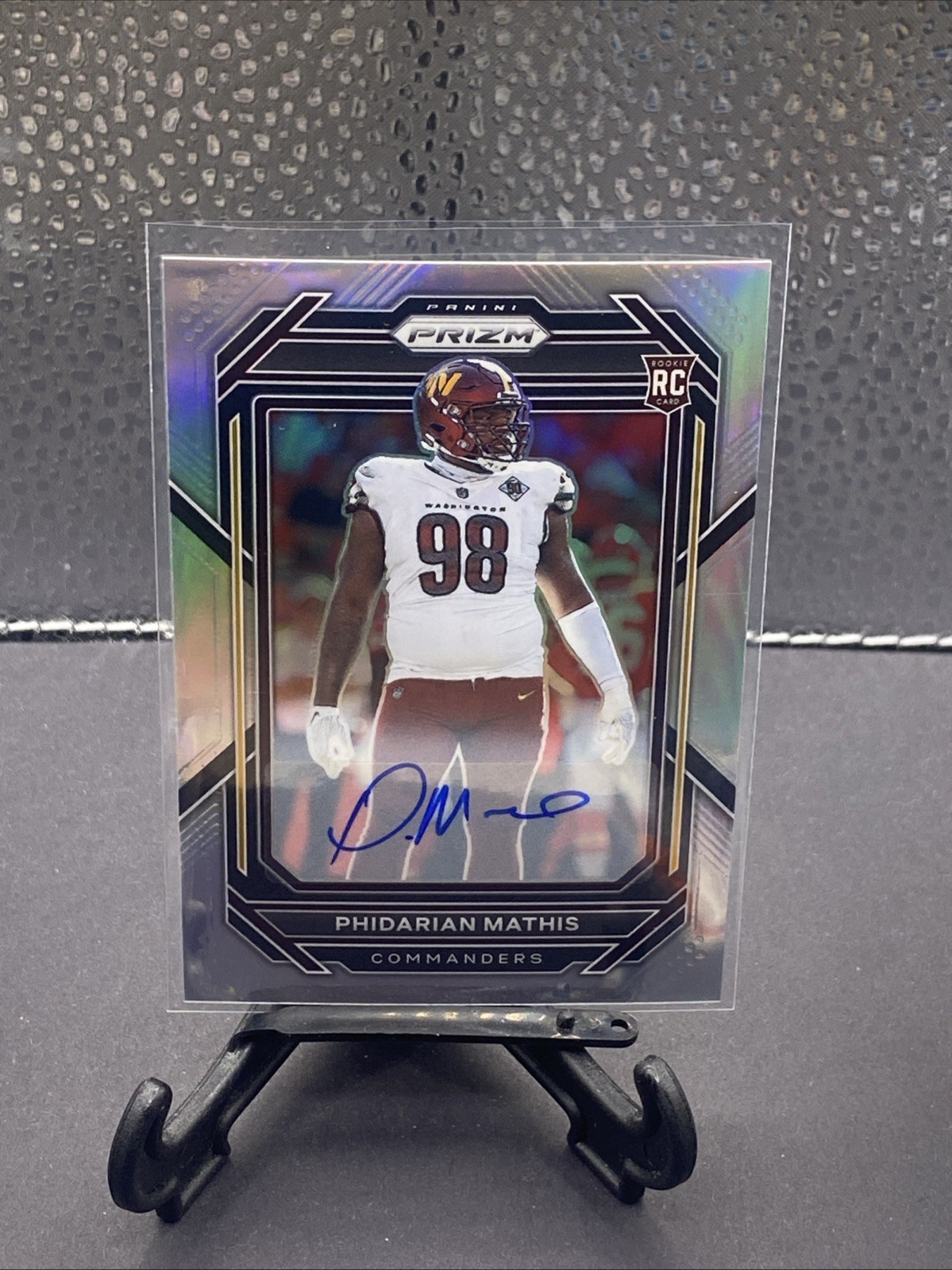 Phidarian Mathis Panini Prizm #390 Autograph-Silver