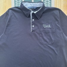 Vintage 1970s Hilton Chain stitch Bowling Shirt Black X-Large XL Made In USA