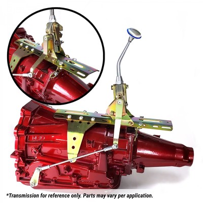 Ford FMX Side Action Automatic Transmission Shifter Kit 8in Arm w/ Billet Knob 