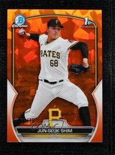 2023 Bowman Chrome Sapphire Edition Prospects Orange 70/75 Jun-Seok Shim 7iu