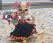 Annalee 2016 Patriotic Mouse Doll 6  Red Whit...