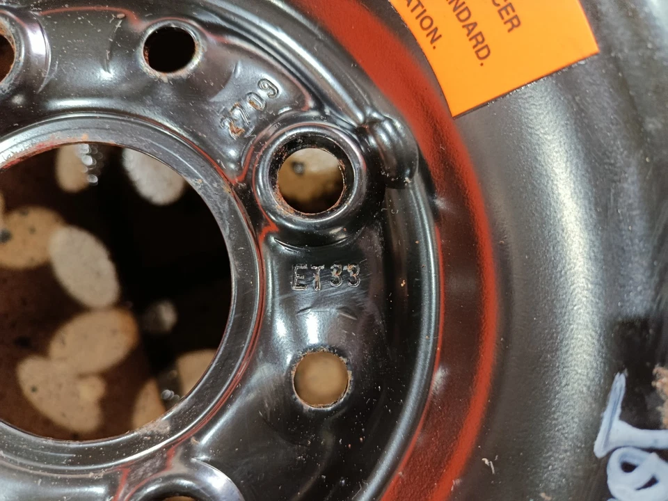 Fiat Panda 169 Ersatzrad Reserverad Notrad S135/80 B13 ET33 4.50x13 - Bild 3 von 4