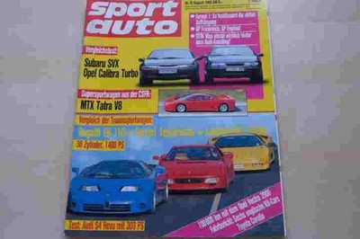 3) Sport Auto 08/1992 - Audi 80 Avant 2.6 E quattr - MTX Tatra V8 mit 218PS im