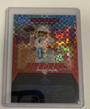 2025 Panini Rookies & Stars - Airborne Justin Herbert #5 Red Plaid