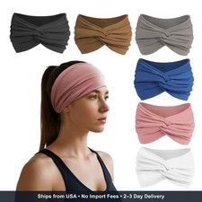 Headbands for Women, Non Silp Wide Hair Bands, Elastic Thick Head Bands, Stretch