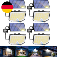 Nipify 4 StüCk Solarlampen FüR AußEn Mit Bewegungsmelder, 318 Led 3 Modi Solar A
