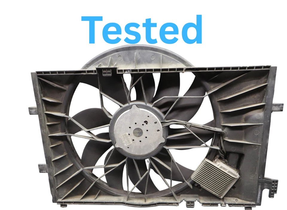 05-14 Mercedes W221 S63 S550 Engine Radiator Cooling Fan Motor Assembly Oem - Image 3 of 4