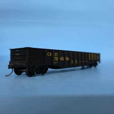 Athearn HO Scale Open Top Hopper CSX CSXT 704596 Black Kadee Couplers