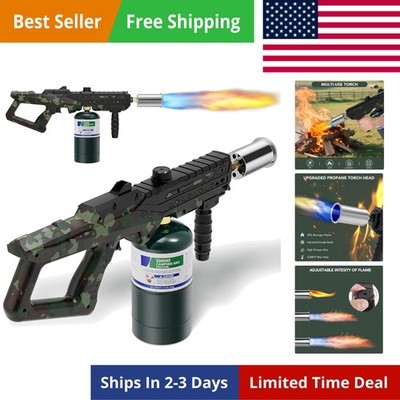 Powerful Cooking Propane Torch Gun, Culinary Torch Campfire Starter, Adjustab...