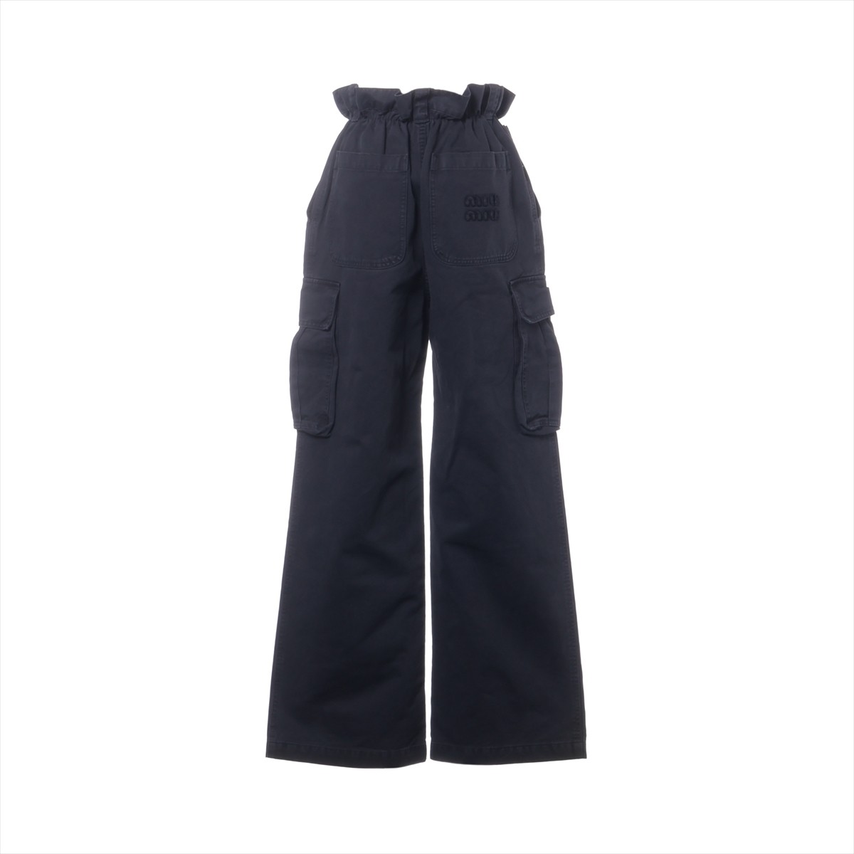 Miu Miu 23 years Cotton Cargo Pants 36 Ladies' Navy Blue