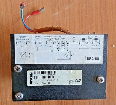 AVK SR2-80 UV 80V AC GEBRAUCHT MIT ORIGINAL GERISSENER BOX