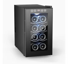 Brand New 6 Bottle Wine Chiller Wine Cooler Digital Display Black